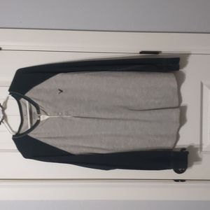 American eagle extra large thermal three button shirt